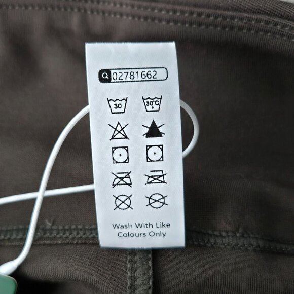 Halara Flare Work Pants M Green High Waisted Dressy Minimalist Pull On Trousers - Picture 10 of 12